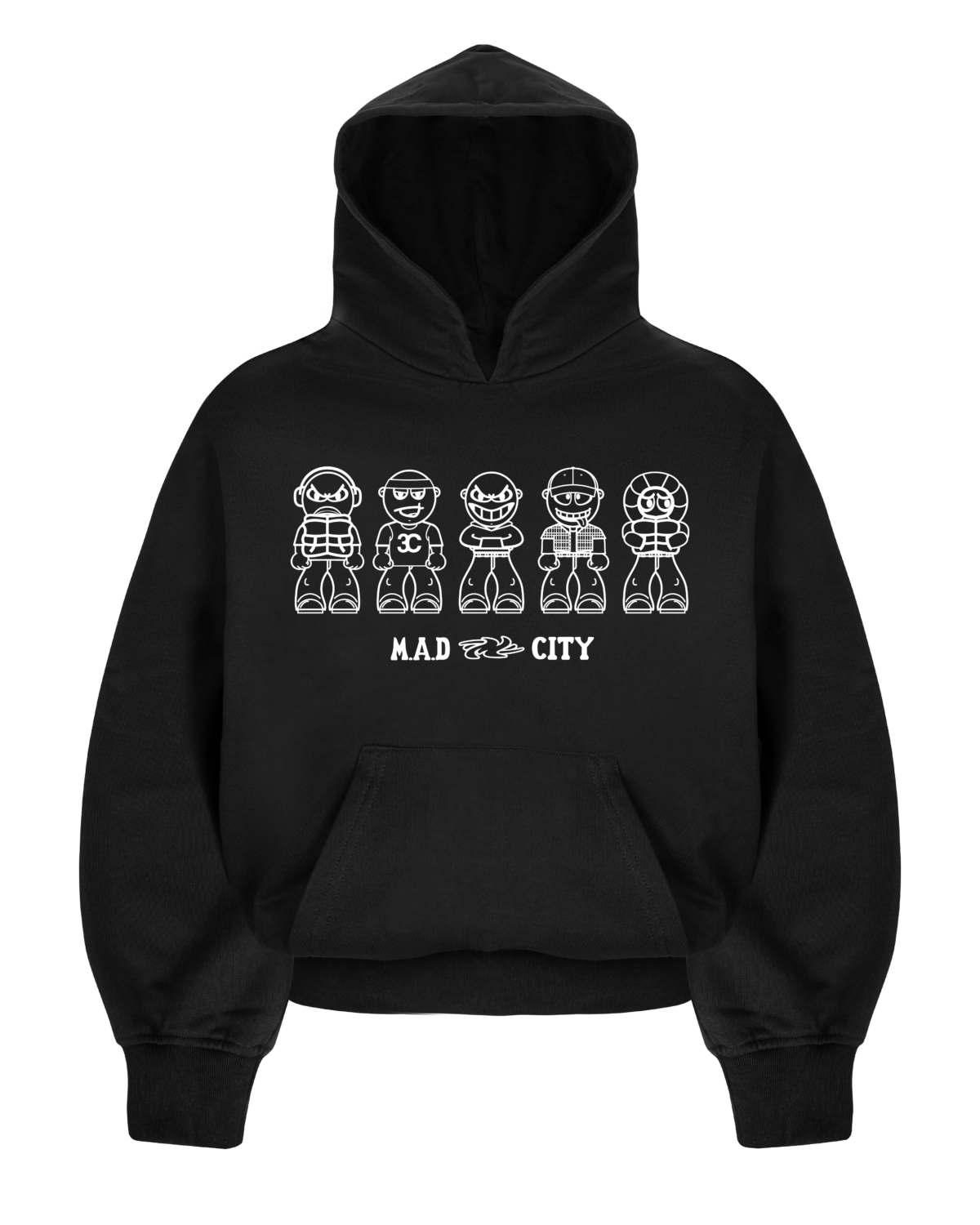 5GUYZ HOODIE (BLACK)