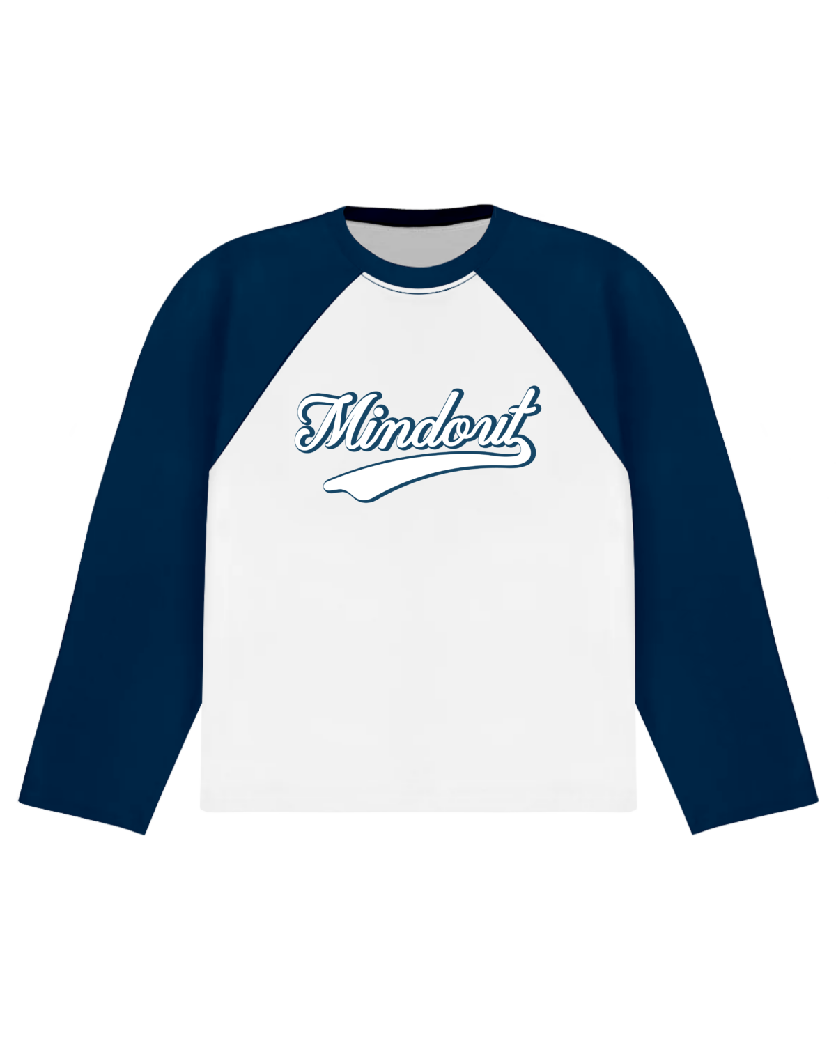 MINDOUT RAGLAN LONGSLEEVE (WHITE-NAVY)