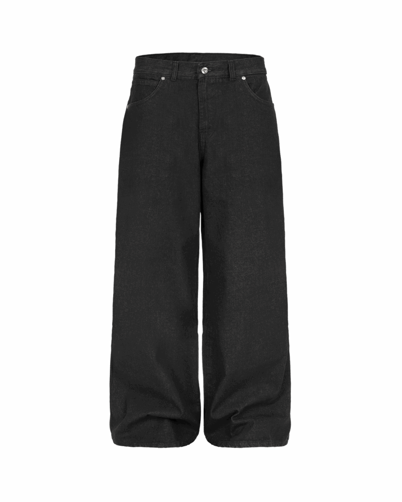 BAGGY DENIM JEANS (BLACK)