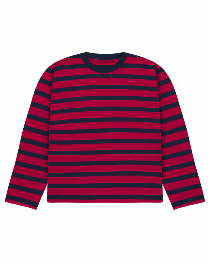STRIPE LONGSLEEVE (RED-NAVY)