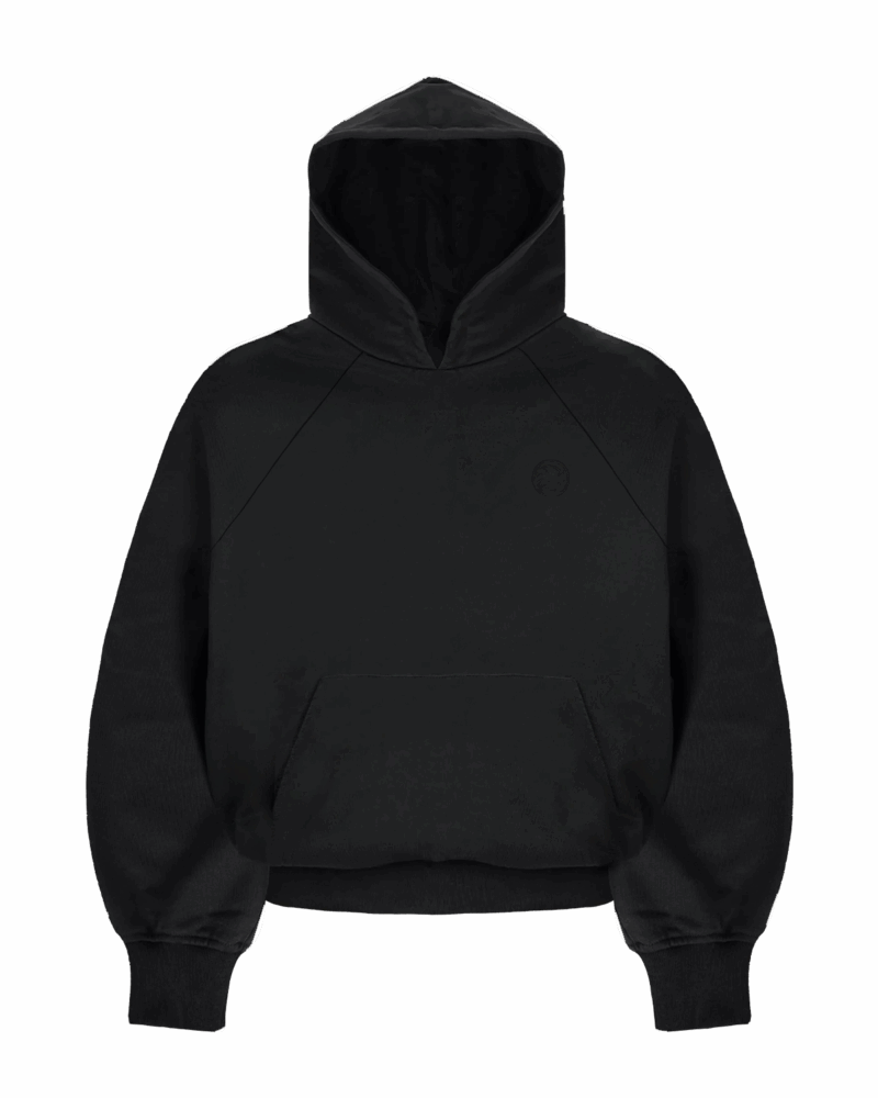 RAGLAN HOODIE (BLACK)