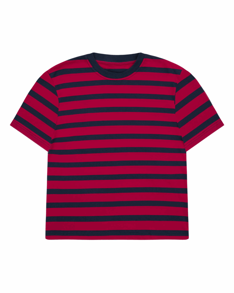 STRIPE T-SHIRT (RED-NAVY)