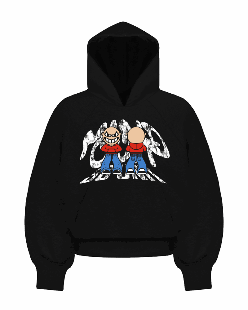 MADKID RAGLAN HOODIE (BLACK)