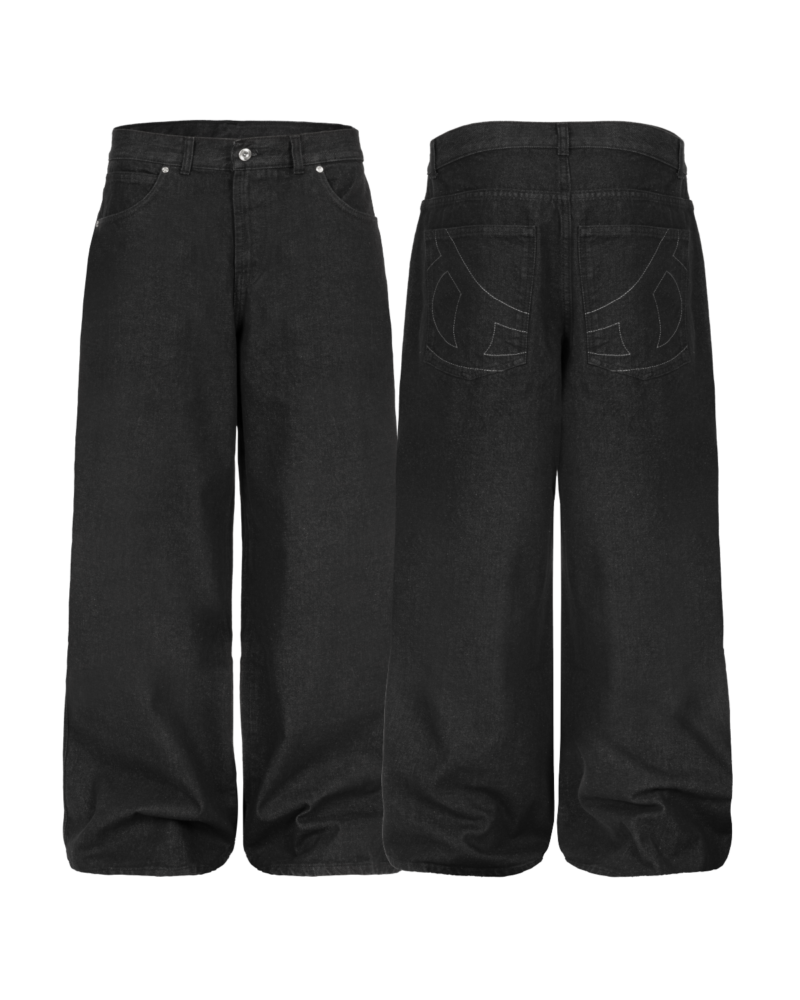 BAGGY DENIM JEANS (BLACK)