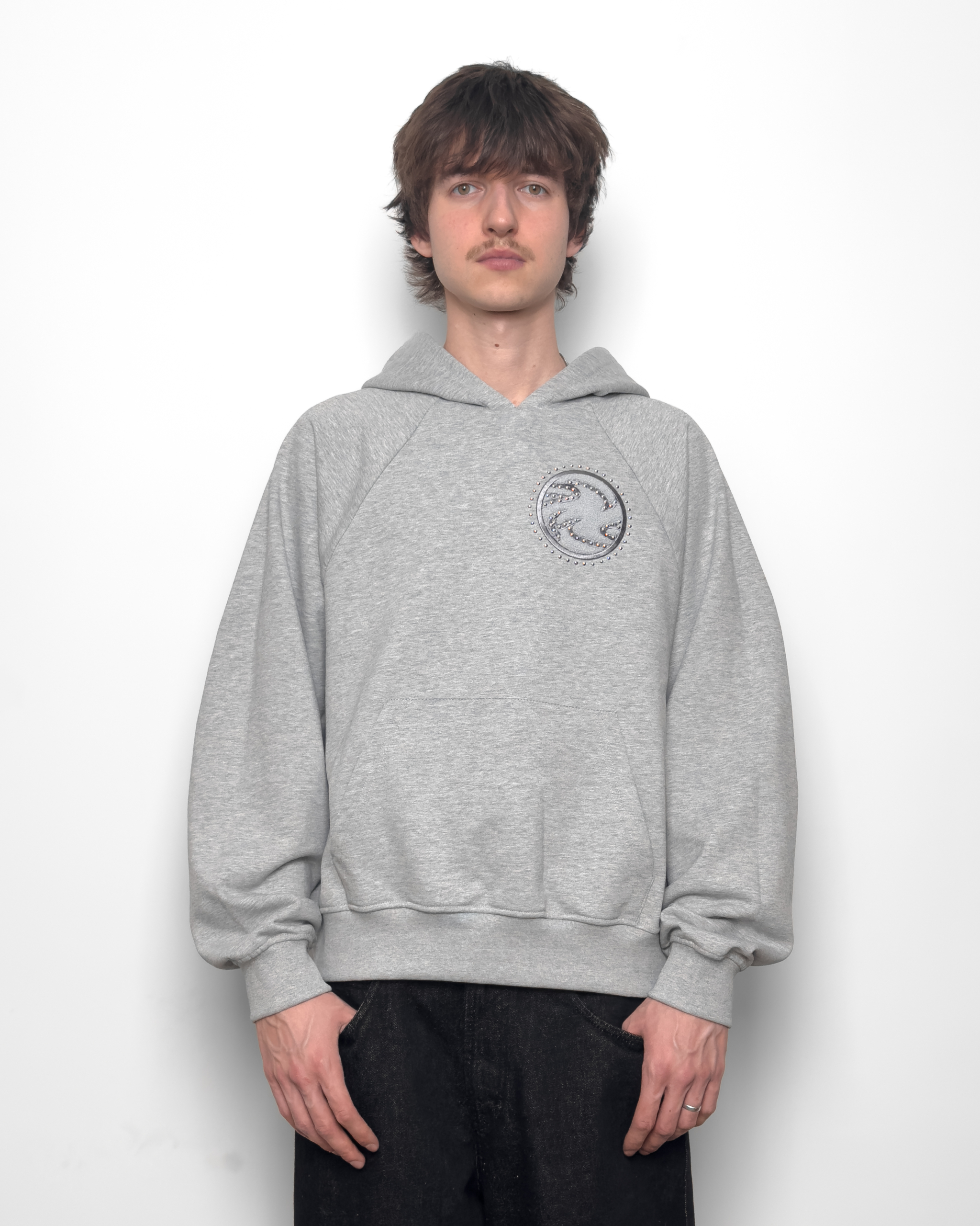 PATCH HOODIE (GREY) - obrazek 2