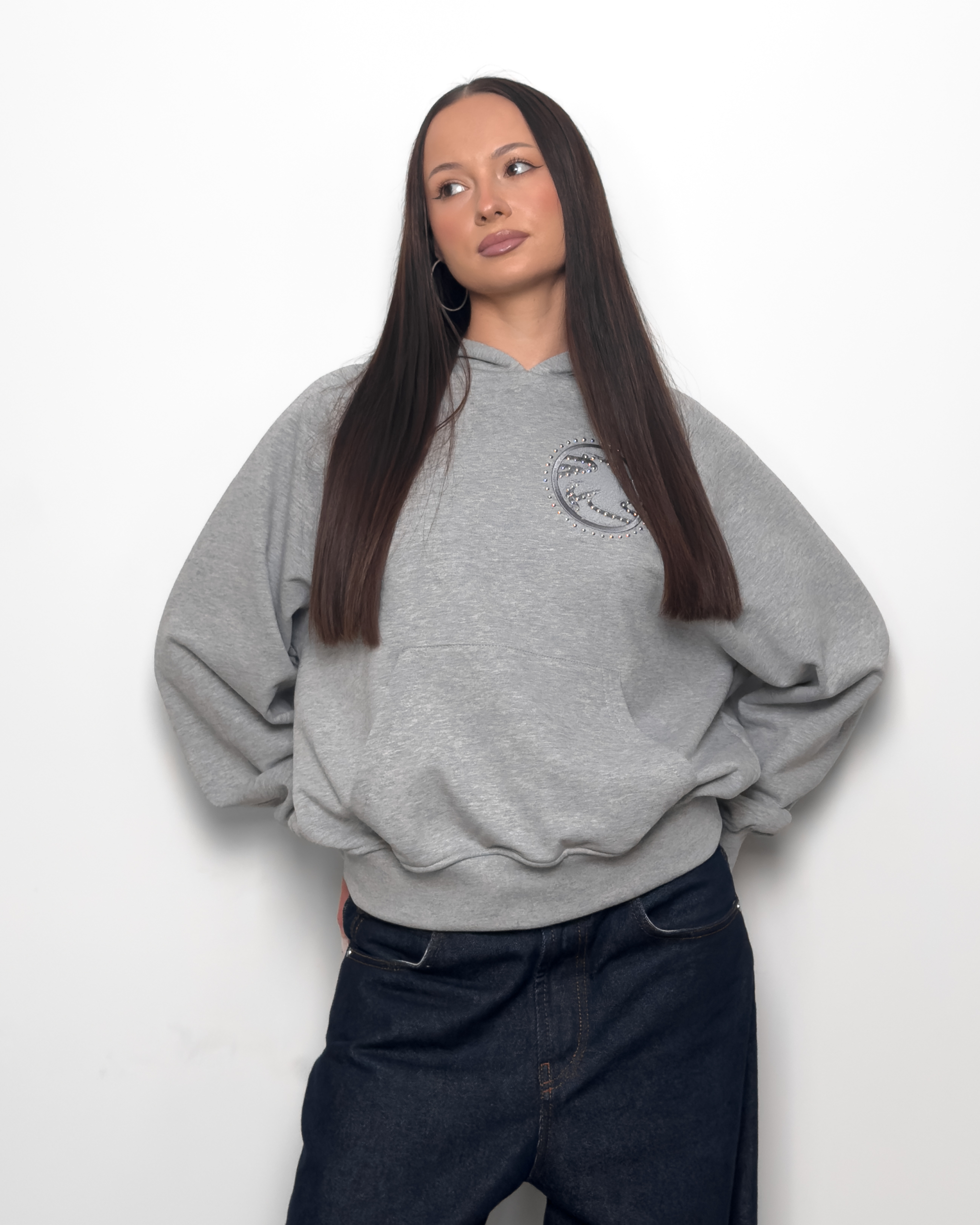 PATCH HOODIE (GREY) - obrazek 3