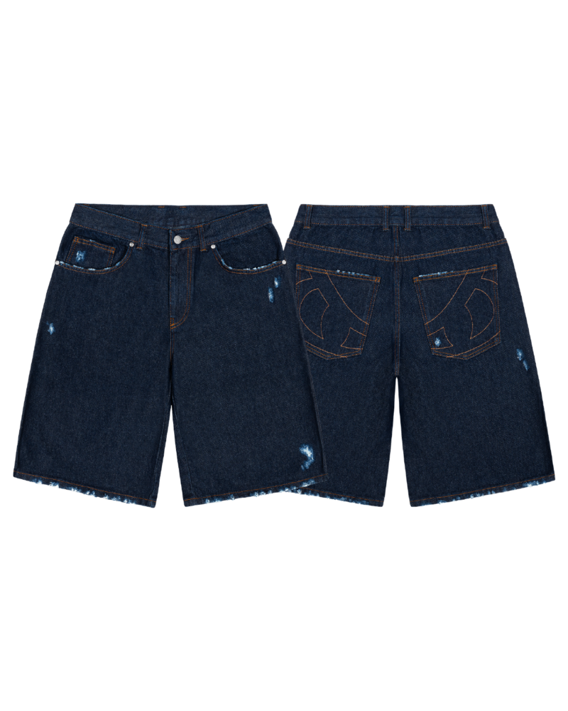 DISTRESSED MAD JORTS (INDYGO)