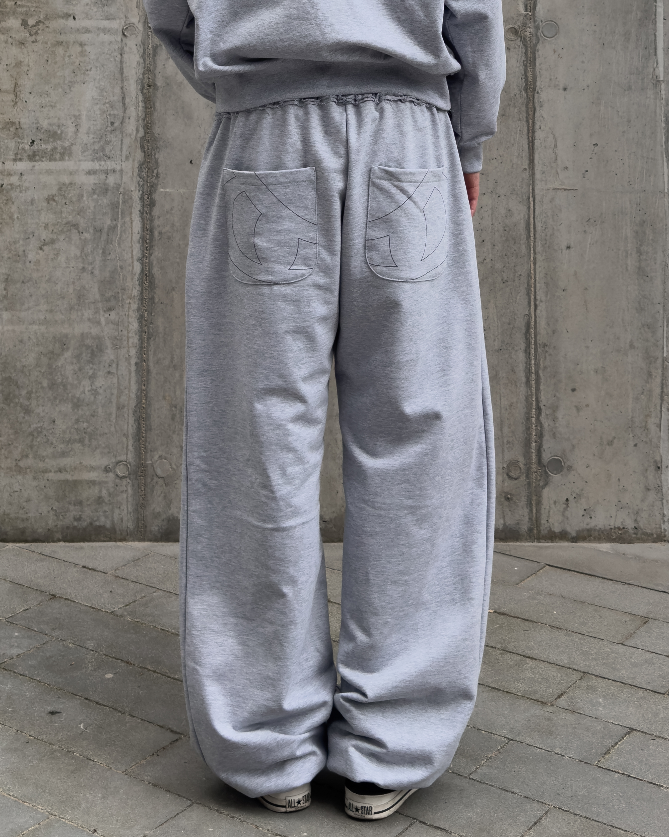 RAW SWEATPANTS (GREY) - obrazek 3