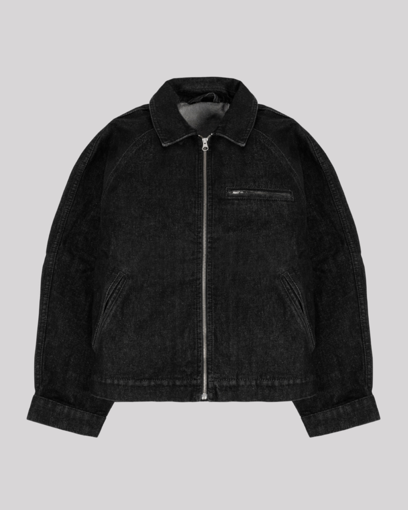 RAGLAN DENIM JACKET (BLACK)