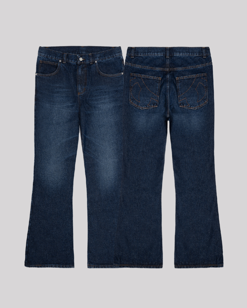 BOOTCUT DENIM JEANS [INDYGO]