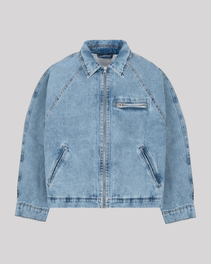 RAGLAN DENIM JACKET (WASHED BLUE)